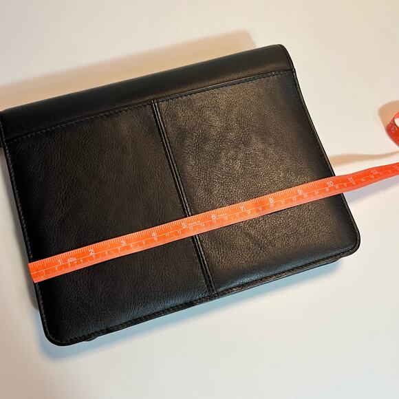 Franklin Covey Binder Full Zip Organizer Black Leather 10 x 8 - Picture 10 of 14